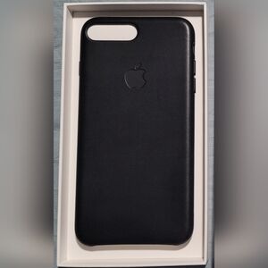 NEW Black Leather iPhone 7 Plus Case